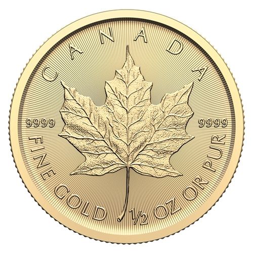 1-2 oz Zlatá minca Maple Leaf 2024