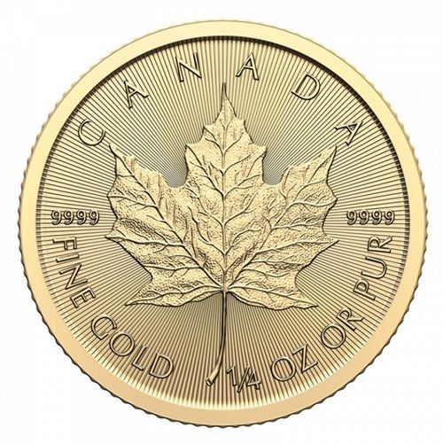 1-4 oz Zlatá minca Maple Leaf 2024