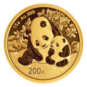 15 g Zlatá minca Panda 2024