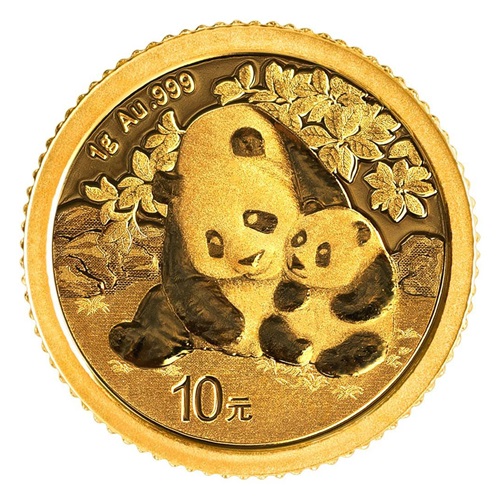 1g zlatá minca Panda 2024