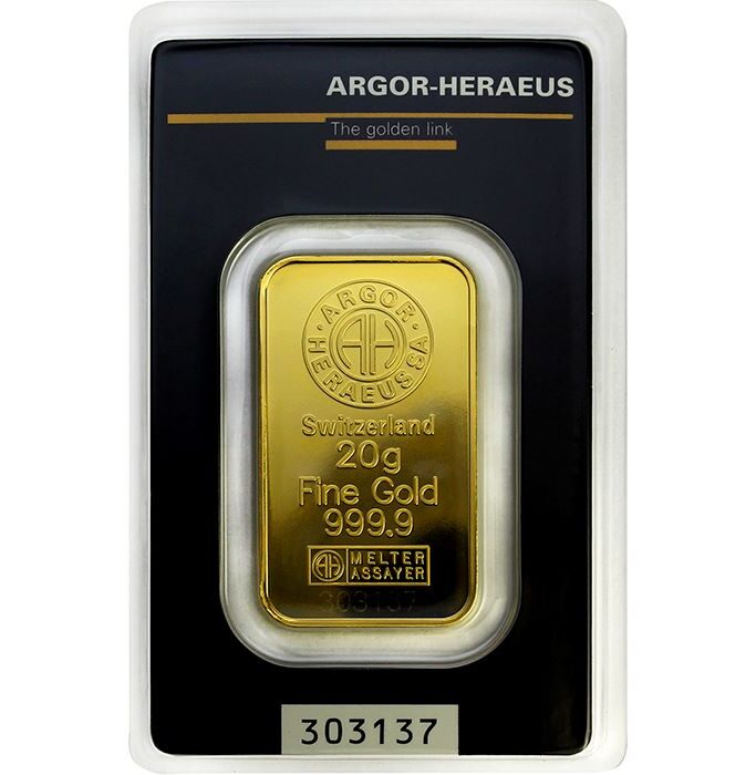 Gold Argor-Heraeus 20 g