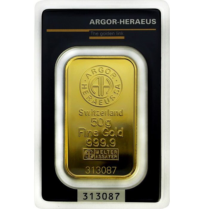 Gold Argor-Heraeus 50 g