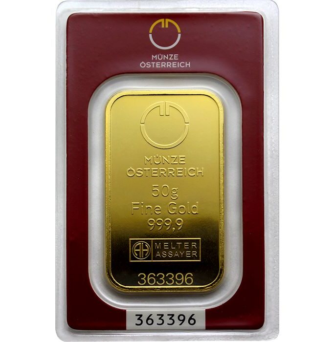 Gold Münze Österreich 50 g