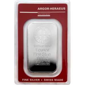 1 oz Strieborná tehlička Argor Heraeus 2024