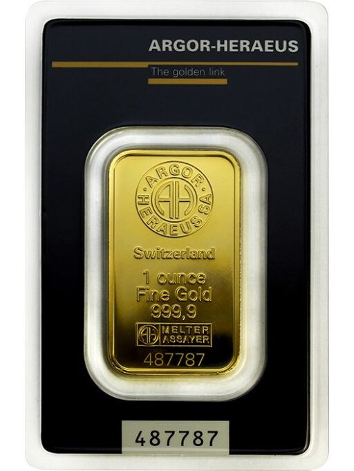 1 oz Zlatá tehlička Argor Heraeus 2024