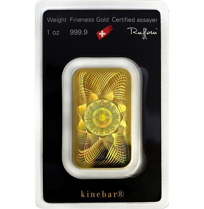 Gold Argor-Heraeus 1 oz Kinebar rs